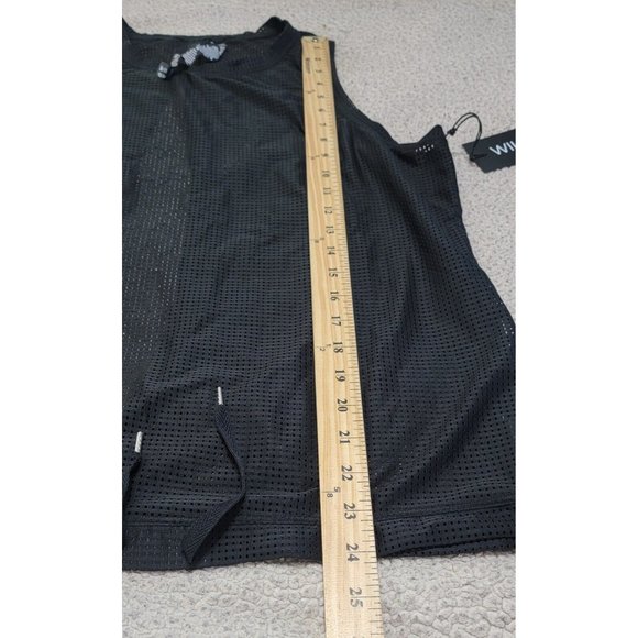 Wildfox Women's Black Activewear Tank Top‎ Sleeveless Drawstring Hem Size XL NWT - Picture 9 of 11